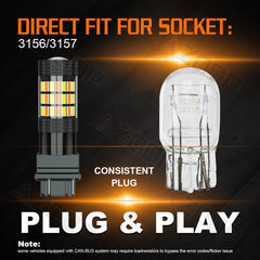 AZQOP 3157NA 60SMD chips deliver consistent brightness in all conditions
