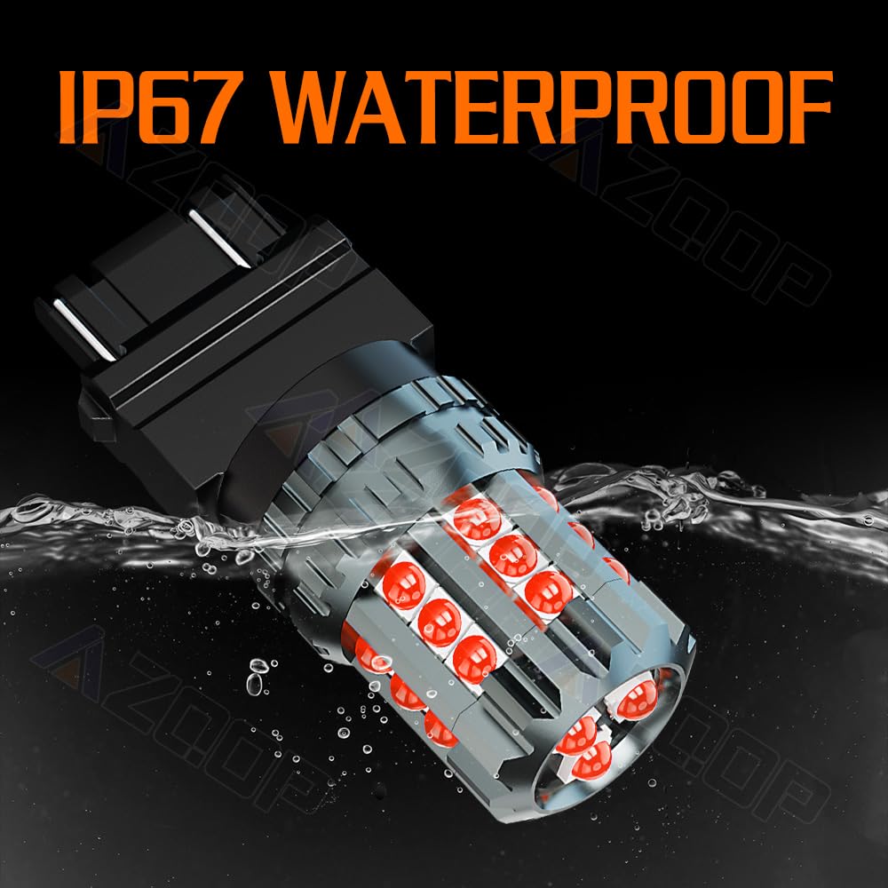 AZQOP high brightness 3157 LED bulb for safer braking.