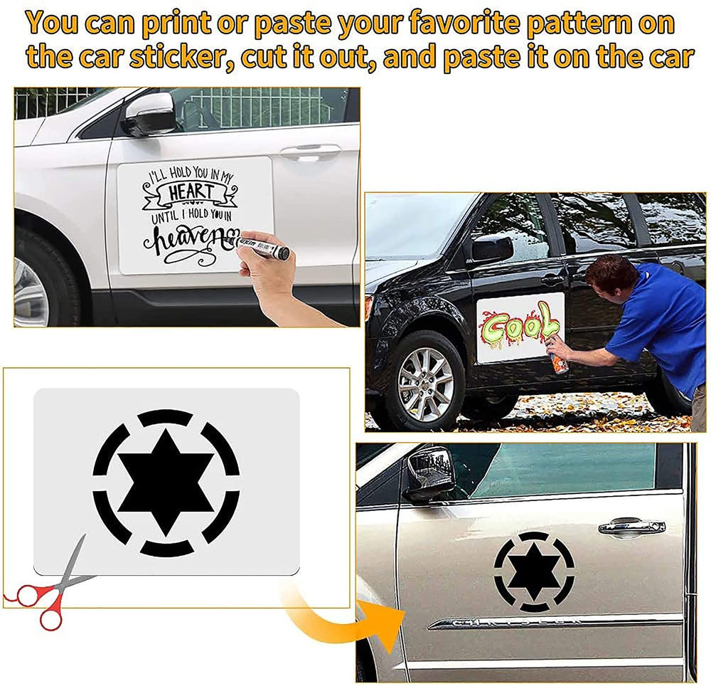 AzReference inkjet printable vinyl magnets for customizable signs.