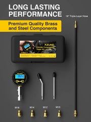 AZUNO brass and steel construction delivers durable workshop performance