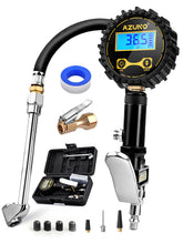 AZUNO inflator front view showing compact design and controls for easy storage