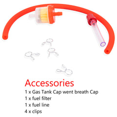 AZUNYYDS 110cc tank cap and vent image shows leak-free sealing design