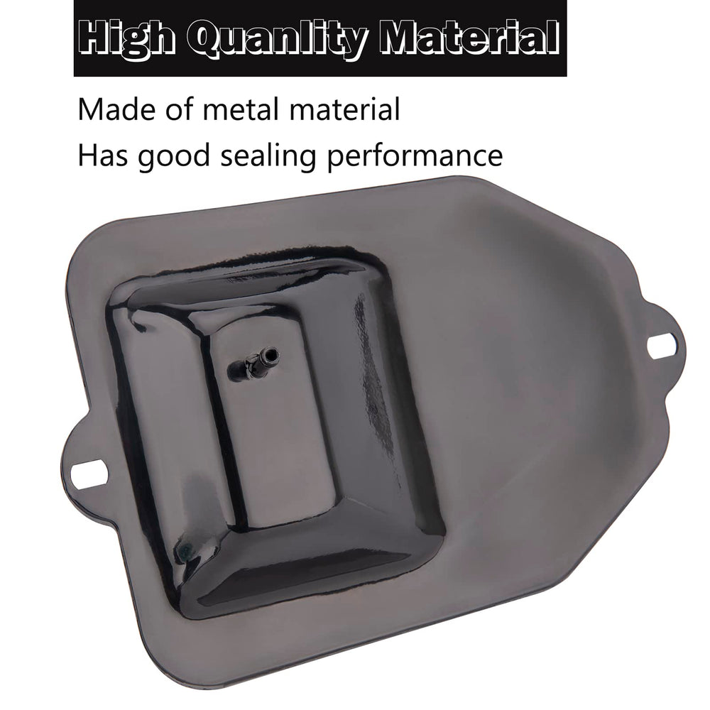 AZUNYYDS 110cc metal tank side view emphasizes compact fit for sleek ATV integration