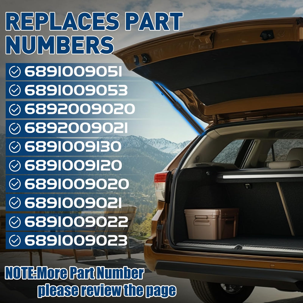 B.ZSSY OEM-match tailgate struts ensure reliable fit with Highlander models