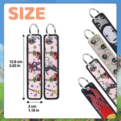 Babymiu double-sided design keychain showcases artwork on both sides.