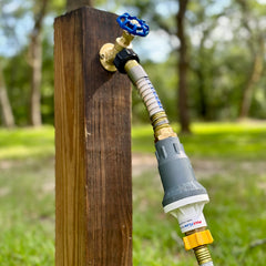 Backyard Flock MAX FLOW RV Regulator inlet with PSI markings ready for install