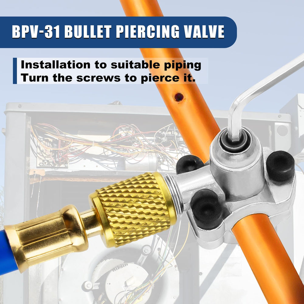 BACOENG R134a low-side quick coupler ensures secure, leak-free connections.