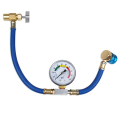 BACOENG R134a U-Charge hose with gauge for precise AC charging.