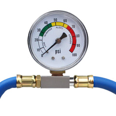 BACOENG refrigerant can tap on hose enables controlled transfer.