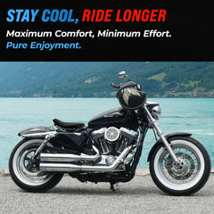 Multilayer mesh from Badass Moto delivers maximum airflow on hot days.