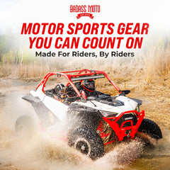 Durable build of Badass Moto grab handles designed for off-road use.