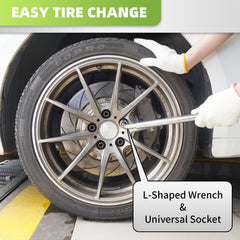 Baffixit lug wrench set with multiple sizes for various wheels.