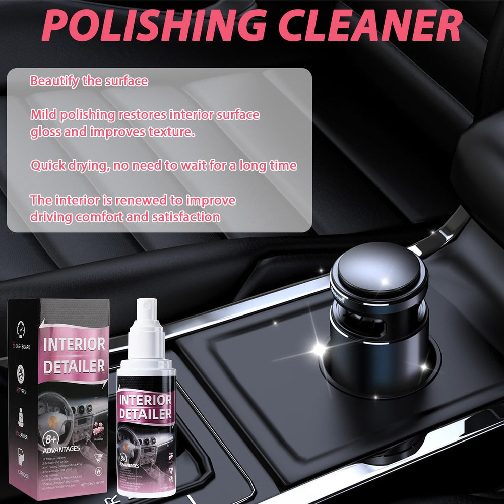Bagistes interior cleaner 15oz bottle nourishes leather for supple, clean seats.