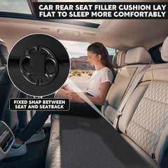BALAPET car seat wedge cushion breathable fabric stays cool on trips