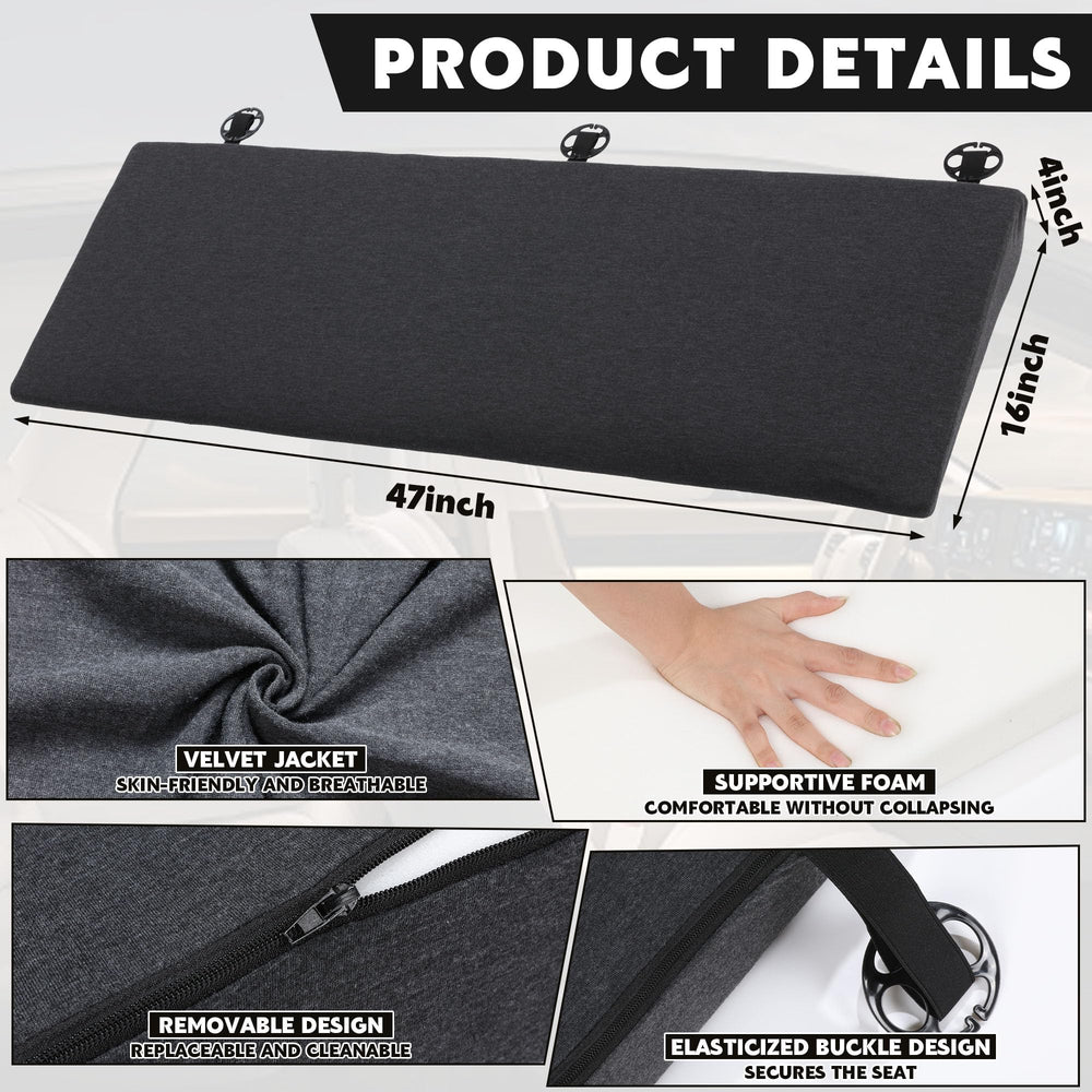 BALAPET car seat wedge cushion side view shows stable, secure placement
