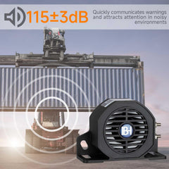 Banhao backup alarm compact side mount demonstrates easy installation for trucks and vans