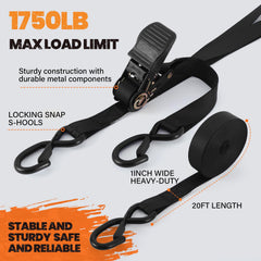 BANJEYSTRAPS heavy-duty S-hooks resist corrosion for outdoor use.