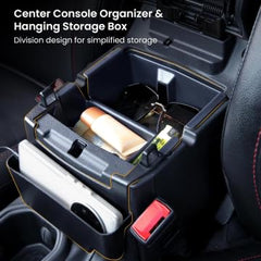 BANKKY hanging-storage-box adds flexible space for cables and sunglasses in the cabin.