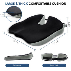 BANKQF wedge car seat cushion improves driver visibility and posture