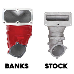 Banks Power high-flow heater billet plate improves air distribution.