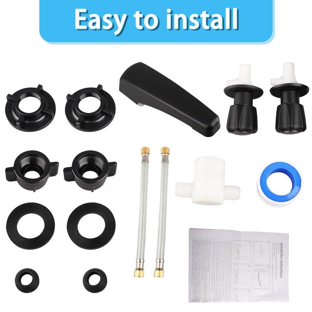 Banose easy-to-operate knob handles offer smooth water adjustment