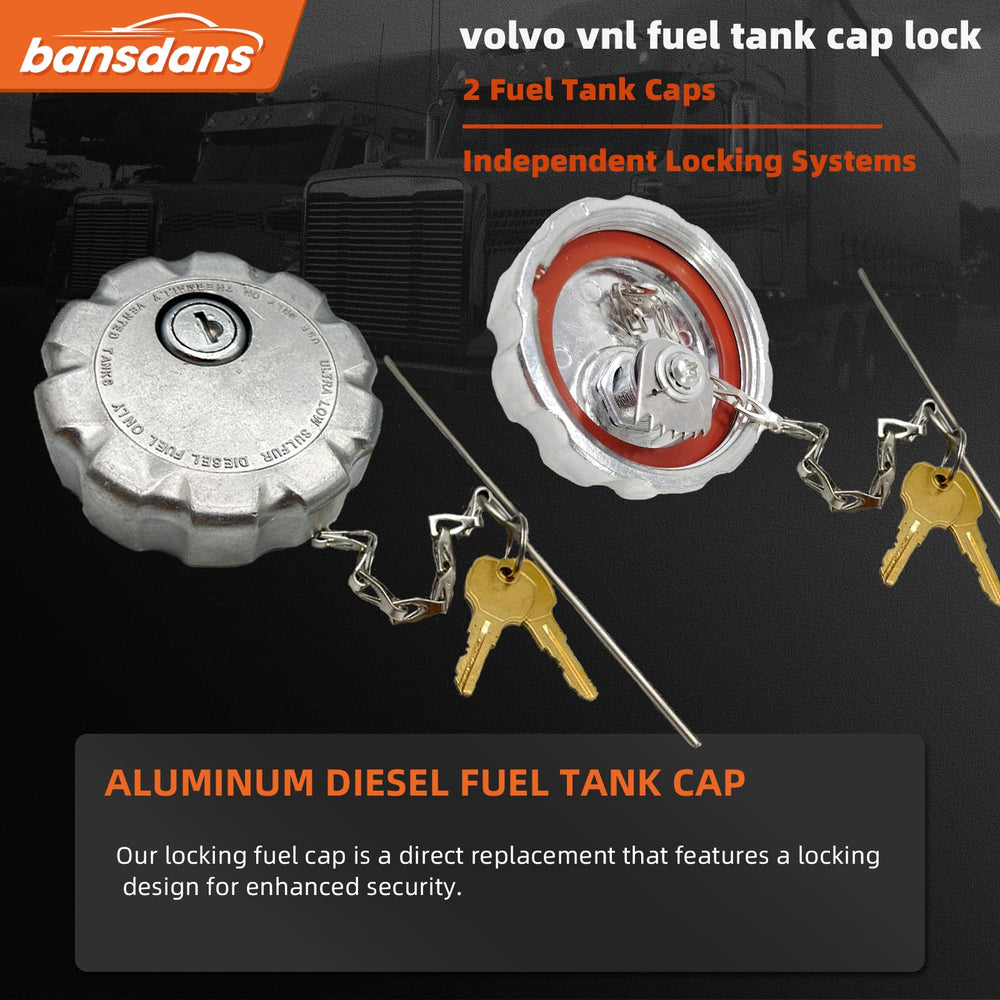 Bansdans independent-key caps offer secure, non-interchangeable access for individual fuel tanks