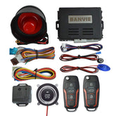 BANVIE car keyless entry dashboard installation demonstrates convenient door and trunk access.
