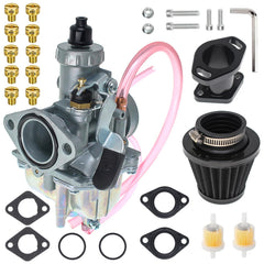 Banway VM22 carburetor close-up showing sturdy zinc alloy body for reliable performance