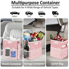 BAOGCOYO 2.5-gallon capacity trash bin keeps more waste organized.