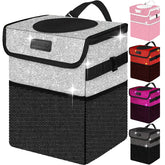 BAOGCOYO cute mini car trash bag with lid keeps car tidy on trips