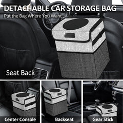 BAOGCOYO waterproof leakproof car trash can protects upholstery during spills