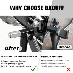 BAOUFF adapter pack improves grip and stability for paddock stands.