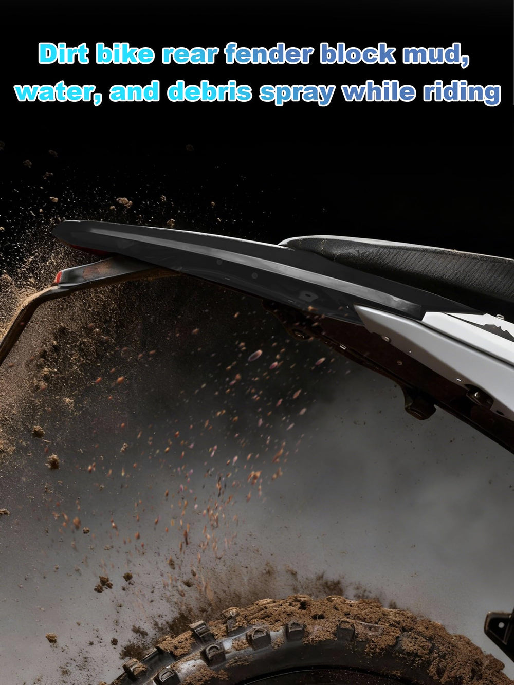 BAOUFF rear guard for Surron Ultra Bee improves splash resistance during off-road rides.