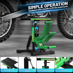 BAOUFF dirt bike stand stable base minimizes wobble during maintenance