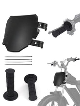 Baouff front number plate on an ebike for a clean, integrated appearance.