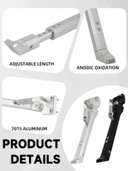 BAOUFF anodized finish resists wear during all-weather rides.