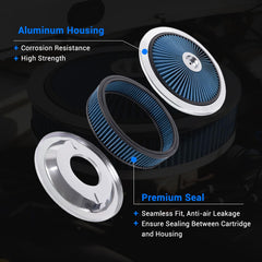 Bartoo chrome lid detail showing premium chrome plating on air cleaner.
