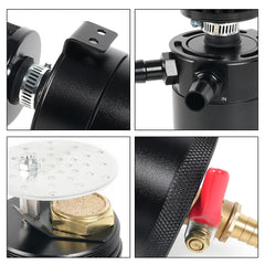 Bartoo compact dimensions showing 96mm height without filter