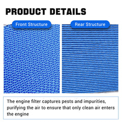 Bartoo engine air filter label showing OEM replacement compatibility