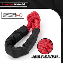 BARTOO soft shackle 1-2in 22in easily installs to enhance winch setups.