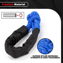 Bartoo soft shackles pair for quick, secure vehicle towing.