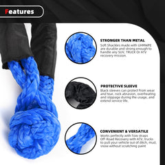 Bartoo soft shackles stored in nylon bag for portability.