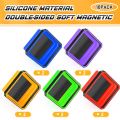 Barydat color-coded trays in five colors help organize nuts and screws by project