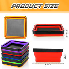 Barydat magnetic tool tray foldable blue ready for quick setup and storage