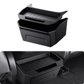 BASENOR Model 3 rear-seat storage box lid keeps items organized and secure.