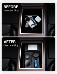 BASENOR Model S tray under cupholder keeping essentials within reach