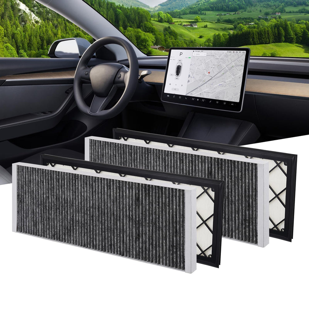 BASENOR Model Y filter kit front view for clean cabin air