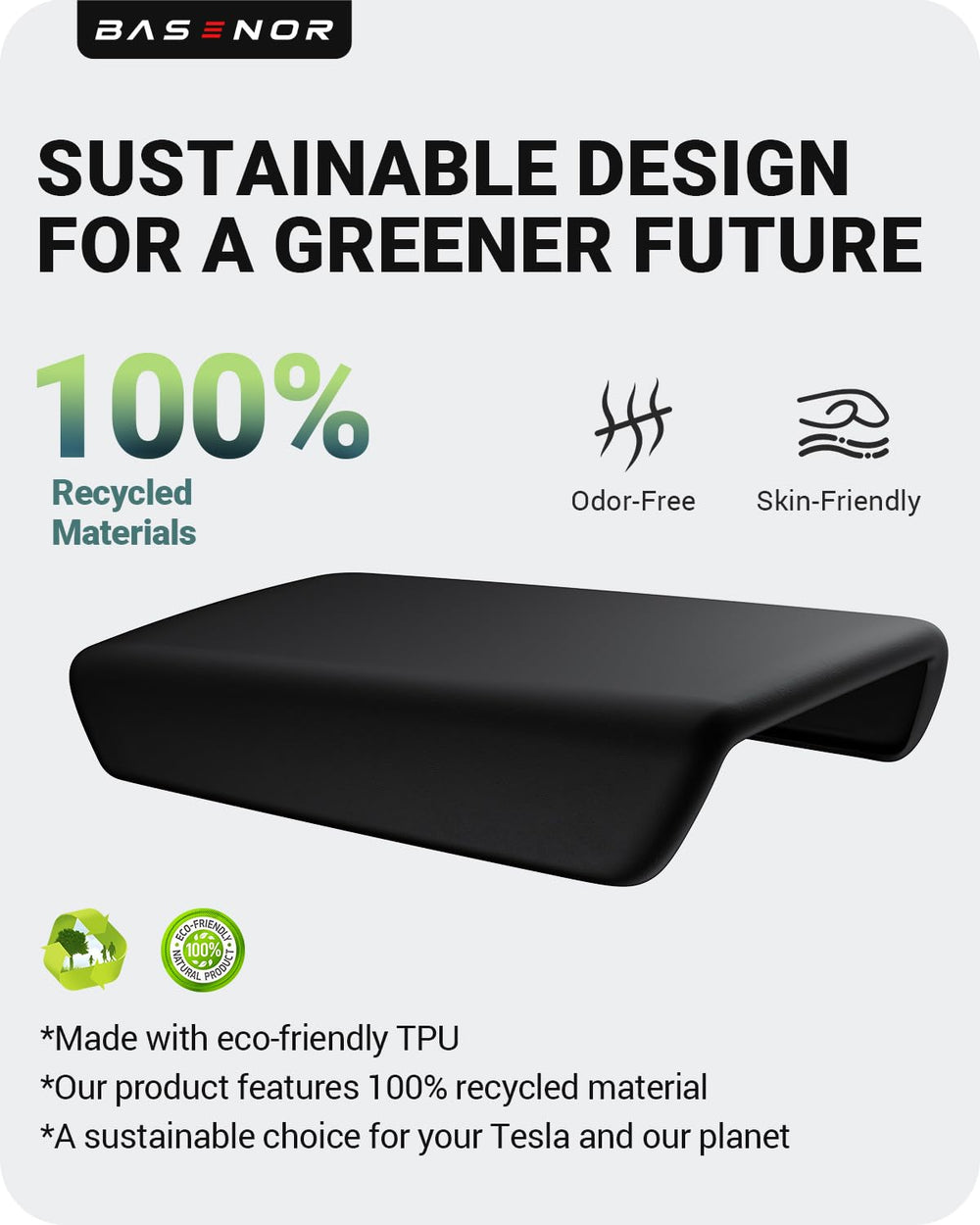 BASENOR center-console-cover protective durability guards against scratches and wear.