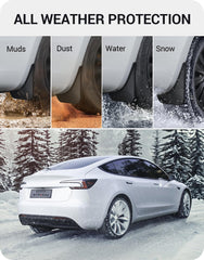 BASENOR mud flaps for Model 3 Highland provide quick, DIY installation with included hardware.