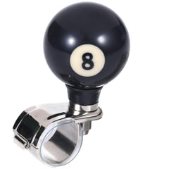 Bashineng 8 Ball wheel spinner front view displaying universal vehicle fit.